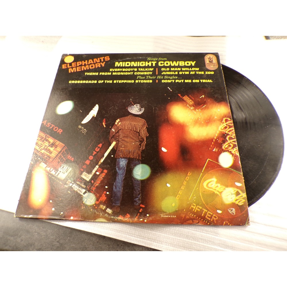 Elephants Memory Midnight Cowboy Plus Hit Singles Vinyl LP Buddah BDS 5038 1969